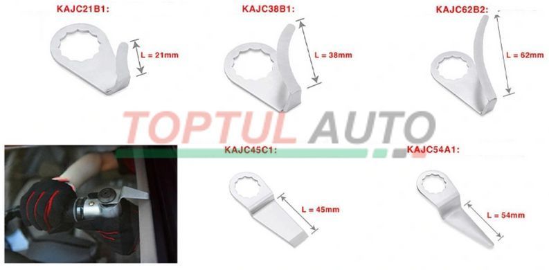 Ніж змінний до пневмоножу для зрізання стекол KBHA0120 TOPTUL KAJC62B2