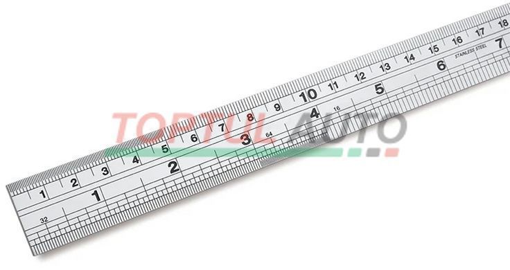 Линейка металлическая 30 см из нержавеющей стали TOPTUL IABA0300