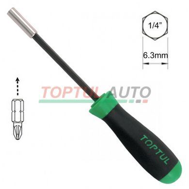 Викрутка-бітотримач з магнітом TOPTUL 1/4"x240 мм FTBA0824
